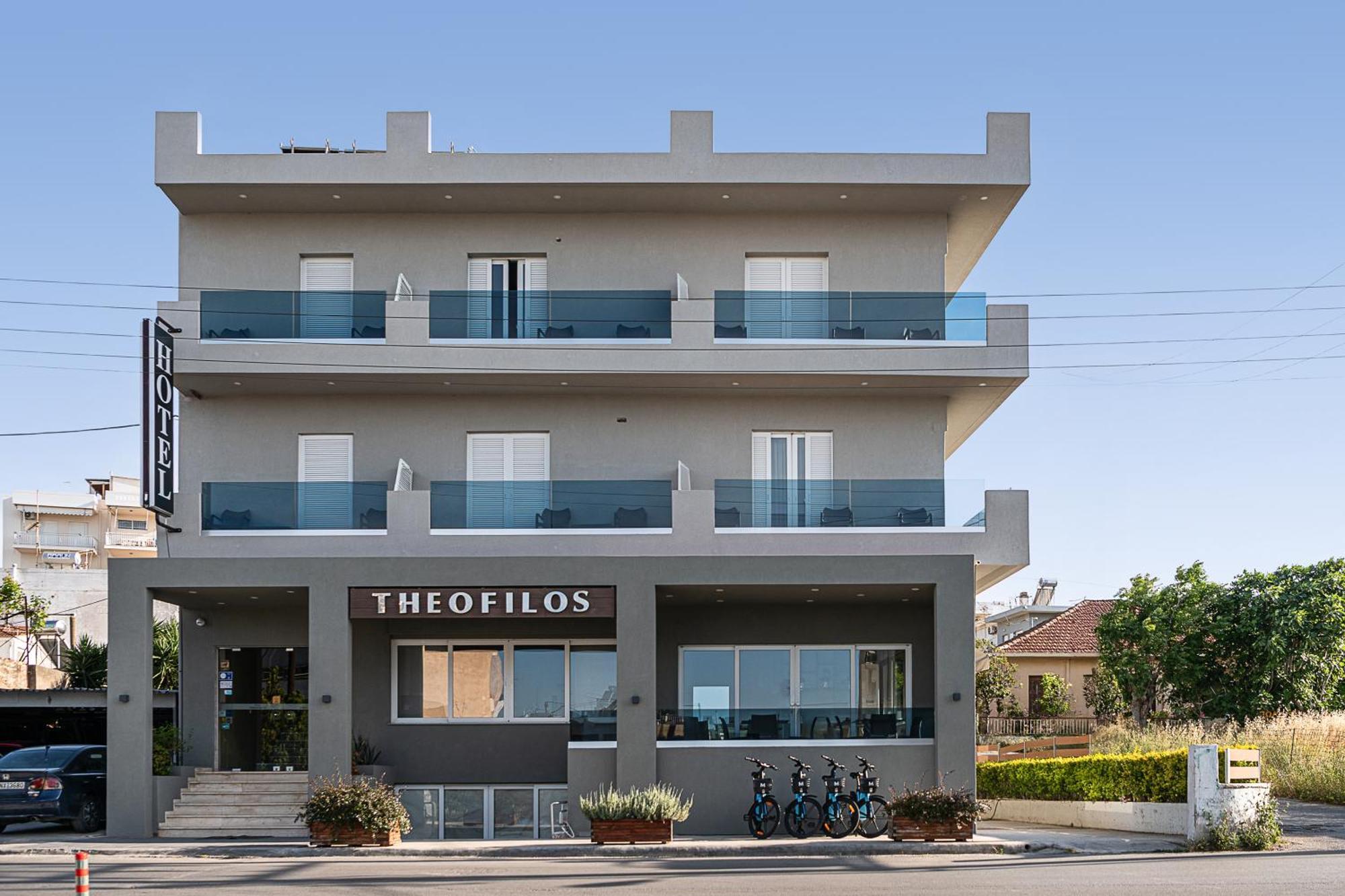 Theofilos City Hotel Hriszí Aktí Haniá Kültér fotó